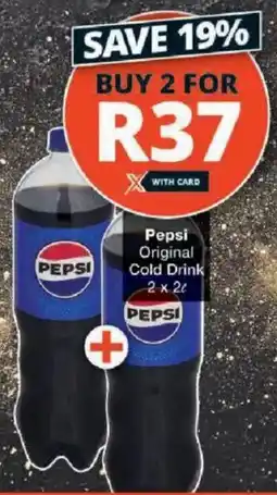 Checkers Pepsi Original Cold Drink offer
