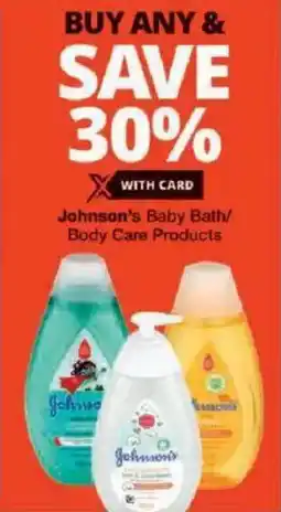 Checkers Johnson's Baby Bath/ Body Care Products offer
