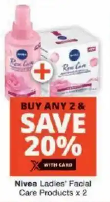 Checkers Nivea Ladies' Facial Care Products offer