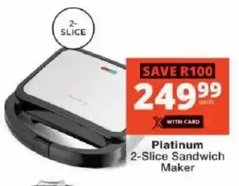 Checkers Platinum 2-Slice Sandwich Maker offer