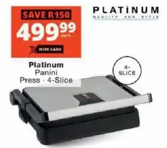 Checkers Platinum Panini Press offer