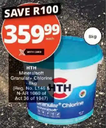 Checkers HTH Mineralsoft Granular+ Chlorine offer