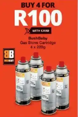 Checkers BushBaby Gas Stove Cartridge offer