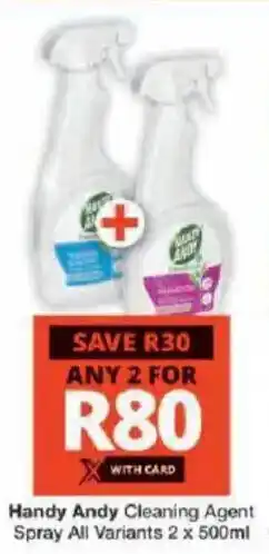 Checkers Handy Andy Cleaning Agent Spray All Variants offer