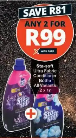 Checkers Sta-soft Ultra Fabric Conditioner Bottle All Variants offer