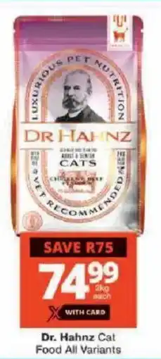 Checkers Dr. Hahnz Cat Food All Variants offer