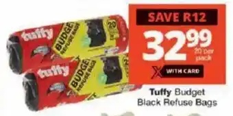 Checkers Tuffy Budget Black Refuse Bags offer