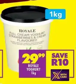 Shoprite ROYALE YOGHURT 1kg offer