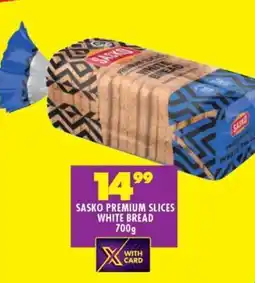 Shoprite Sasko Premium Slices White Bread 700g offer