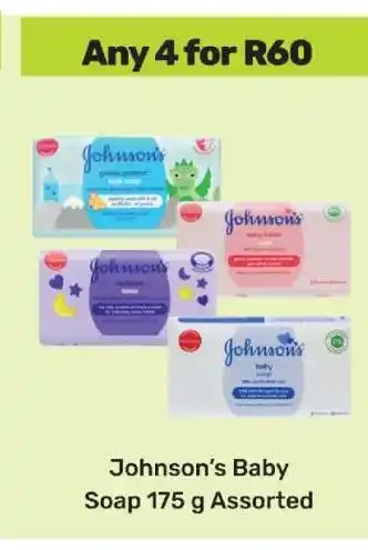 Game Johnson’s Baby Soap 175 g Assorted offer