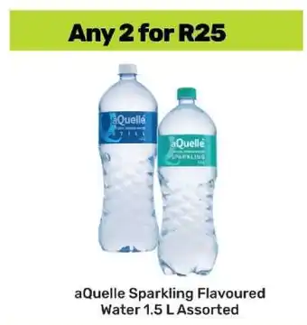 Game aQuelle Sparkling Flavoured Water 1.5 L Assorted offer