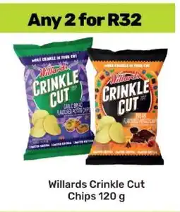 Game Willards Crinkle Cut Chips 120 g offer