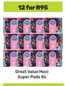 Game Great Value Maxi Super Pads 8s offer