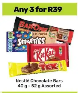 Game NESTLE CHOCOLATE BARS offer