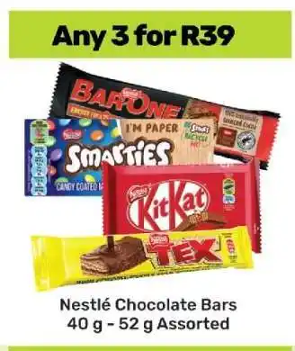 Game NESTLE CHOCOLATE BARS offer