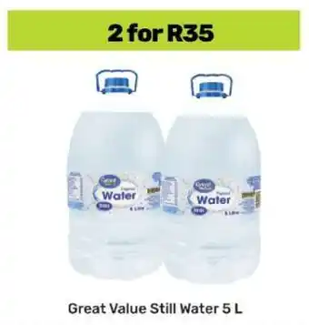 Game Great Value Still Water 5 L offer
