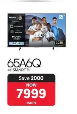 Makro 65A6Q 4K SMART TV offer