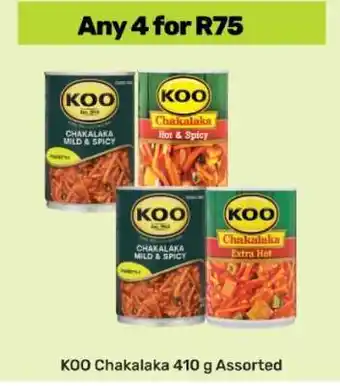 Game KOO Chakalaka 410 g Assorted offer