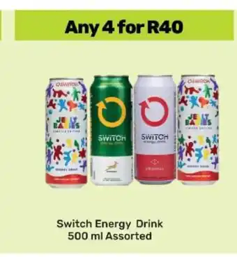 Game SWITCH ENERGY DRINK offer