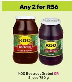 Game KOO Beetroot Grated OR Sliced 780 g offer