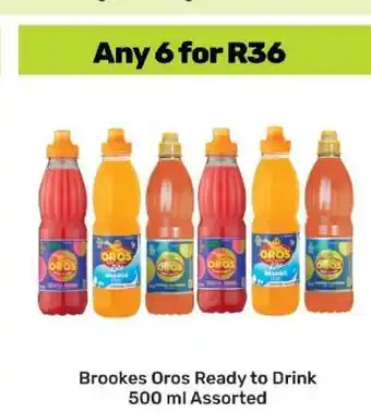 Game Brookes Oros Ready to Drink 500 ml Assorted offer