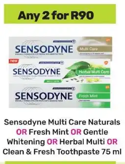 Game Sensodyne Toothpaste 75 ml offer