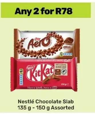 Game NESTLE CHOCOLATE SLAB offer
