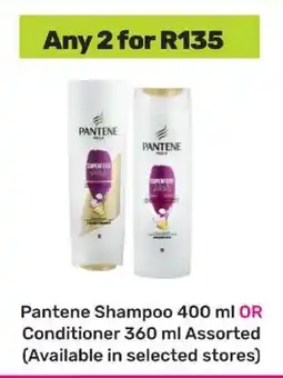 Game Pantene Shampoo 400 ml OR Conditioner 360 ml offer