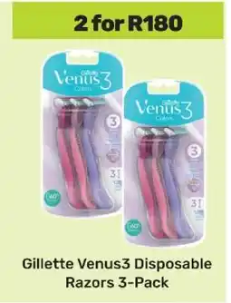 Game Gillette Venus3 Disposable Razors 3-Pack offer