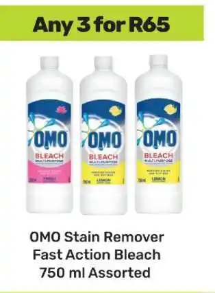Game OMO Stain Remover Fast Action Bleach offer