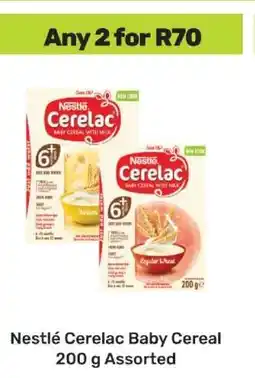Game Nestlé Cerelac Baby Cereal 200 g Assorted offer