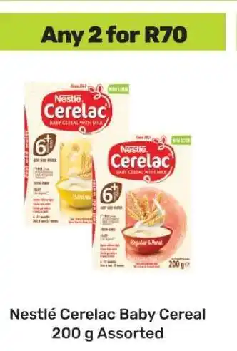 Game Nestlé Cerelac Baby Cereal 200 g Assorted offer