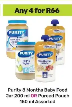Game Purity 8 Months Baby Food offer