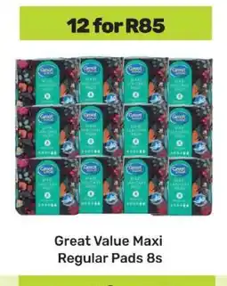 Game Great Value Maxi Regular Pads 8s offer