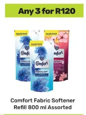Game Comfort Fabric Softener Refill 800 ml Assorted offer