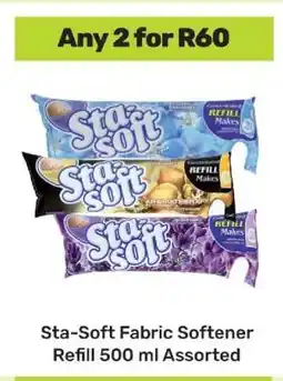 Game Sta Soft Fabric Softener Refill 500 ml Assorted offer