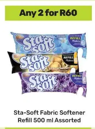 Game Sta Soft Fabric Softener Refill 500 ml Assorted offer