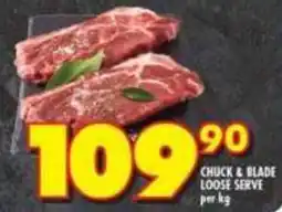 Shoprite Chuck & blade loose serve offer
