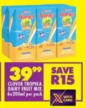 Shoprite Clover tropika dairy fruit mix offer