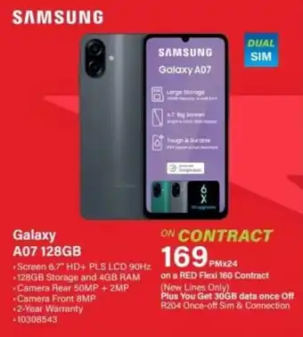 Incredible Connection Samsung Galaxy A07 128GB offer