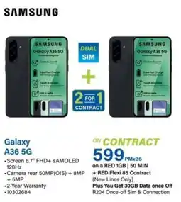 Incredible Connection SAMSUNG Galaxy A36 5G offer