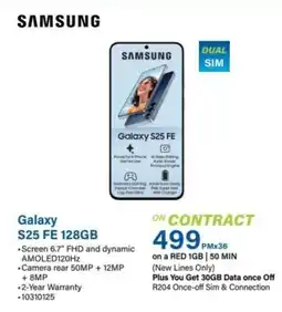 Incredible Connection SAMSUNG Galaxy S25 FE 128GB offer