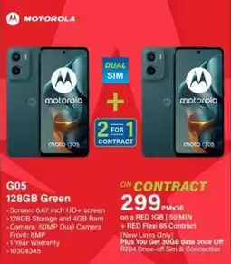Incredible Connection Motorola G05 128GB Green offer