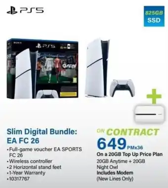 Incredible Connection PS5 Slim Digital Bundle: EA FC 26 offer