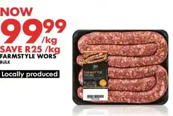 Woolworths Farmstyle wors offer
