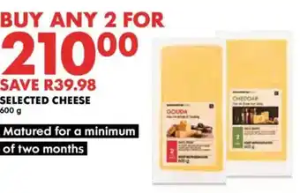 Woolworths Selected cheese offer