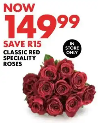 Woolworths Classic red speciality roses offer
