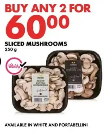 Woolworths Sliced mushrooms offer