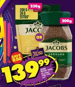Shoprite Jacobs instant coffee offer