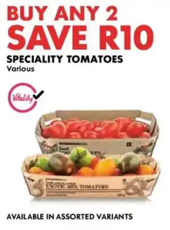 Woolworths Speciality tomatoes offer